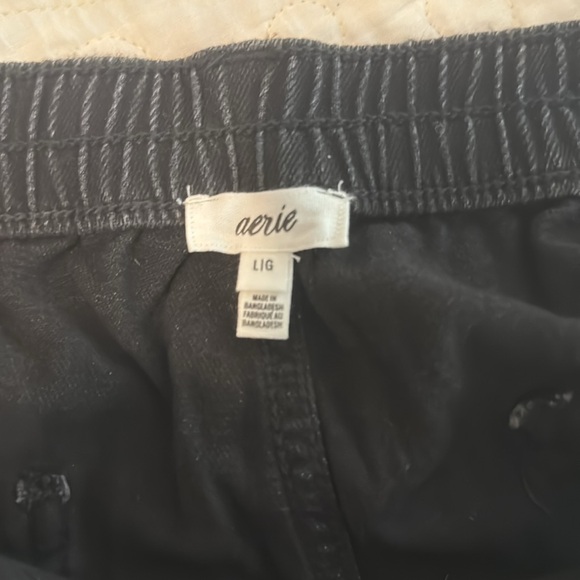 Black denim shorts - Picture 4 of 4